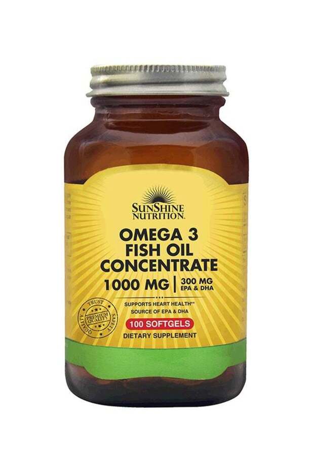 Nutrition Omega 3 Fish Oil Concentrate 1000 Mg - 100 Softgels