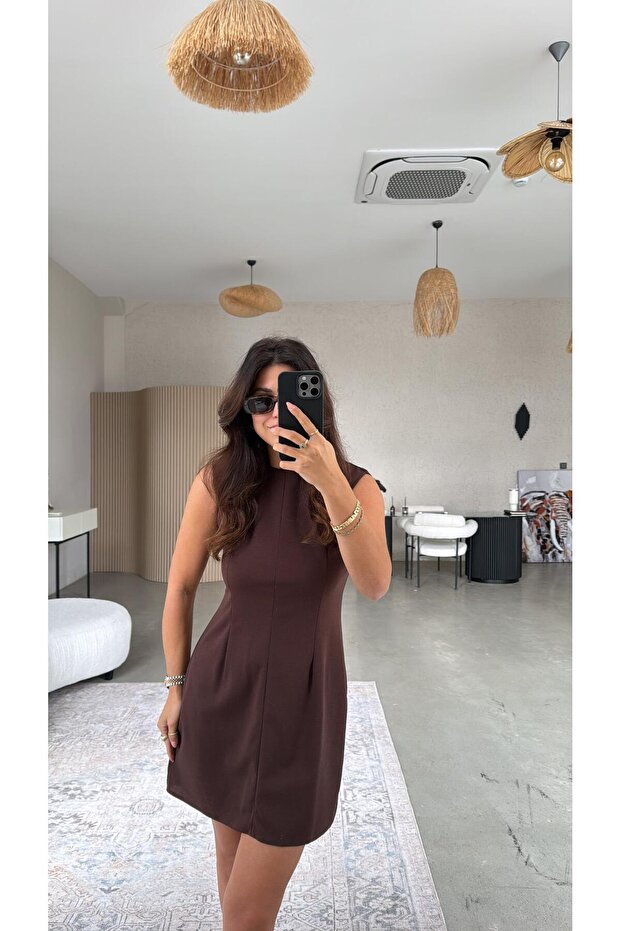 Rochie Joker maro basic crep - 1