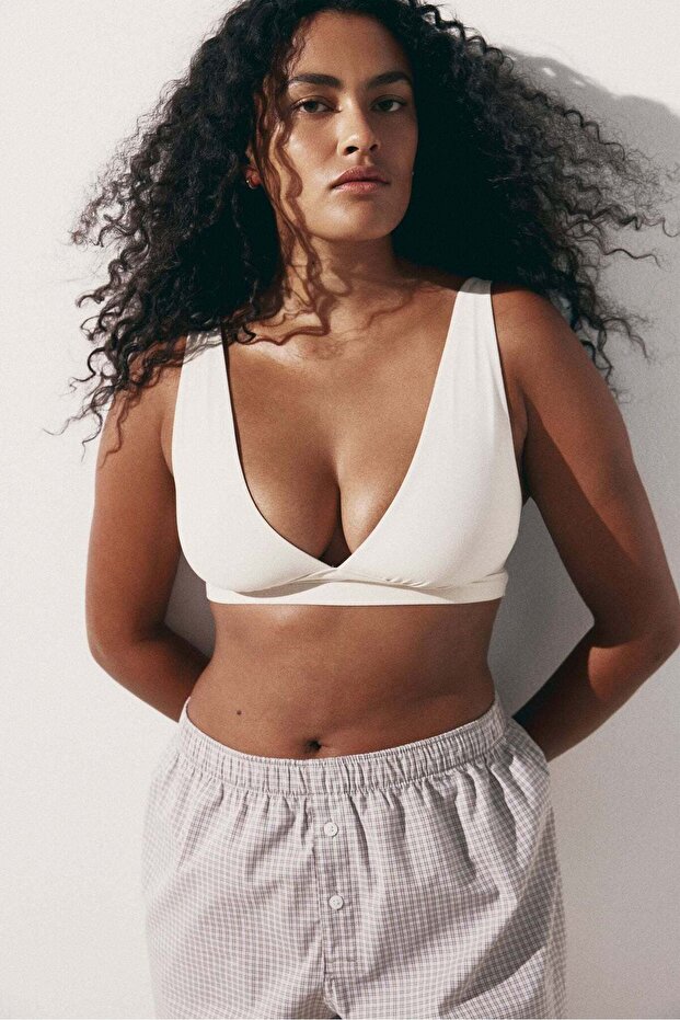 Padded soft microfibre bra - 3