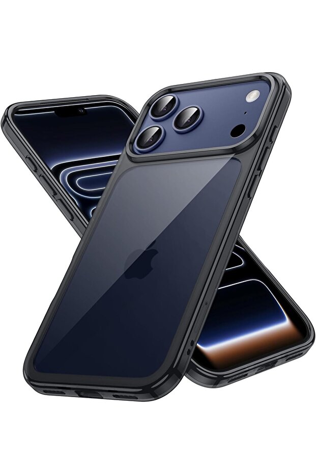 Case for iPhone 17 Pro 6.3-Inch, Non-Yellowing Shockproof Bumper Cover, Anti-Scratch Clear Ba