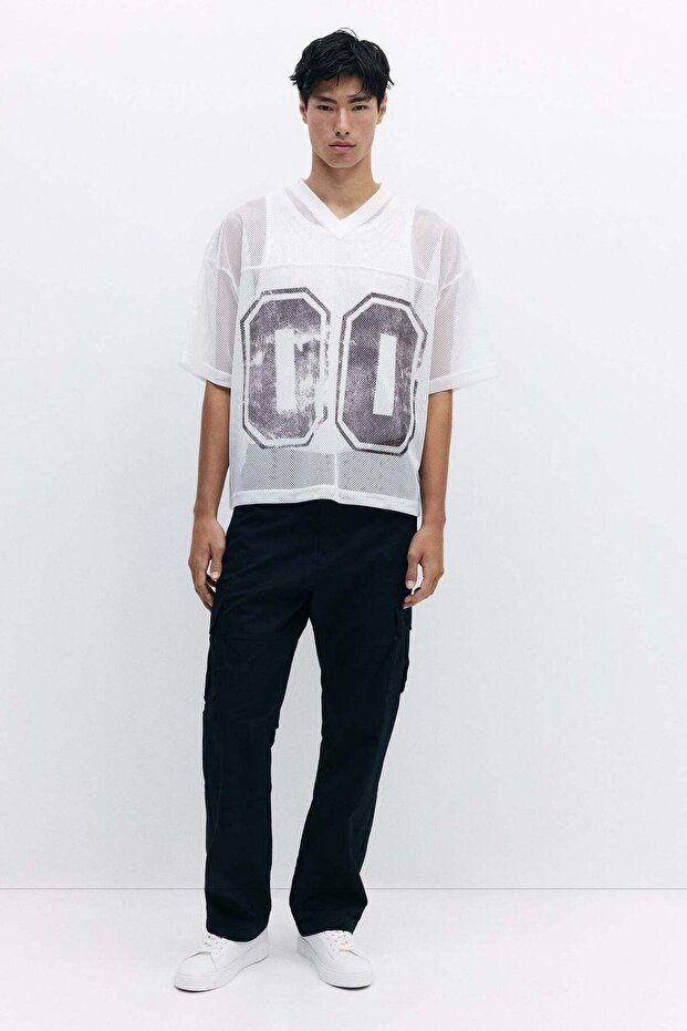 Regular Fit twill cargo trousers