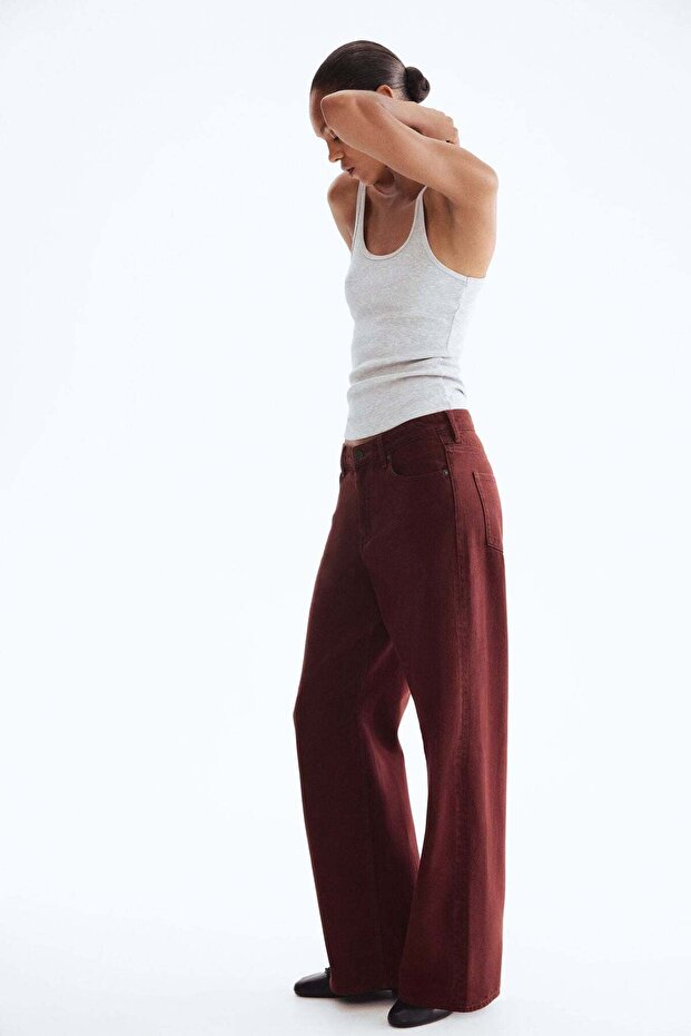 بنطلون جينز واسع عادي - 2