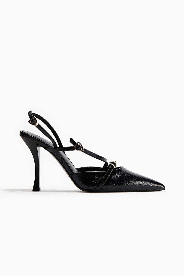Slingback court shoes