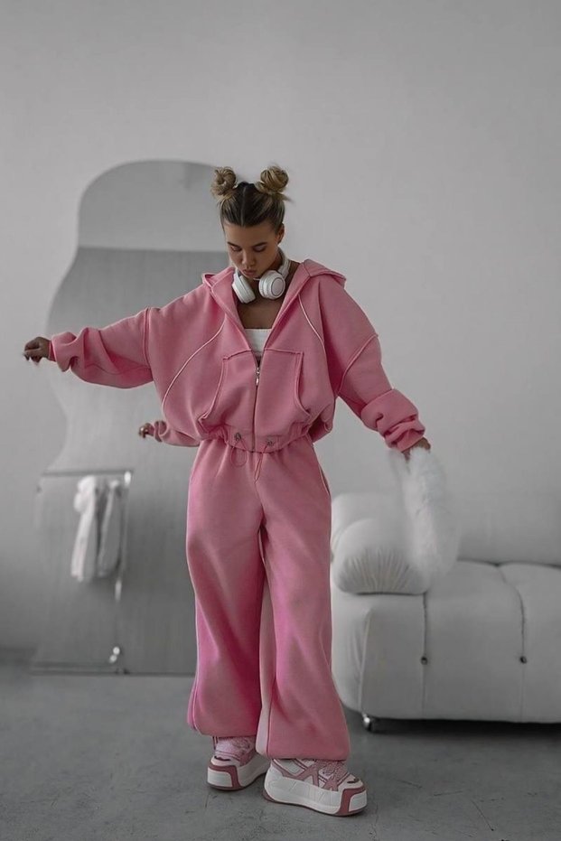 3-Thread Fabric Relaxed Set with Fleece Inside
