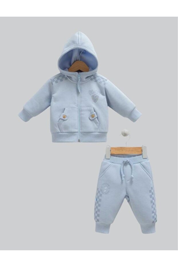 N.Winterboy 100% Cotton 2-Piece Set 62-68 cm 3-6 Months Blue Crml.Mv.Tke1064-6268
