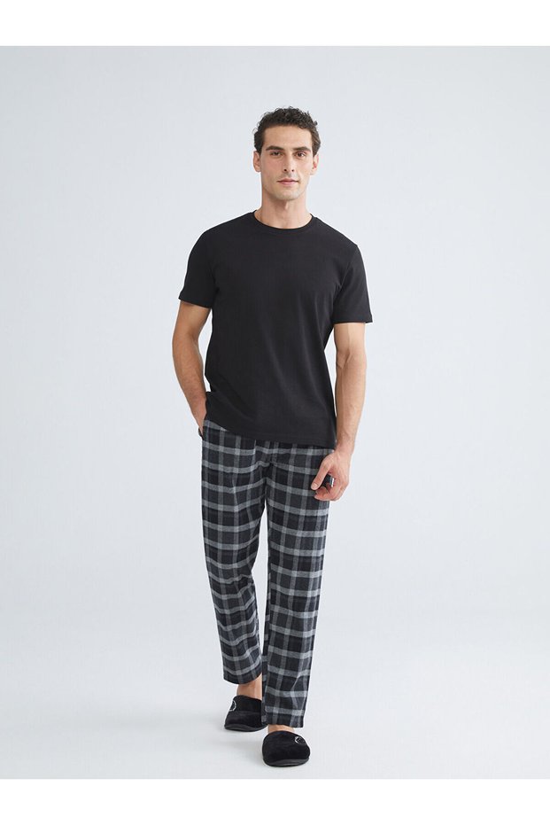 Özmarka New Season Standard Fit Plaid Men's Pajama Bottoms