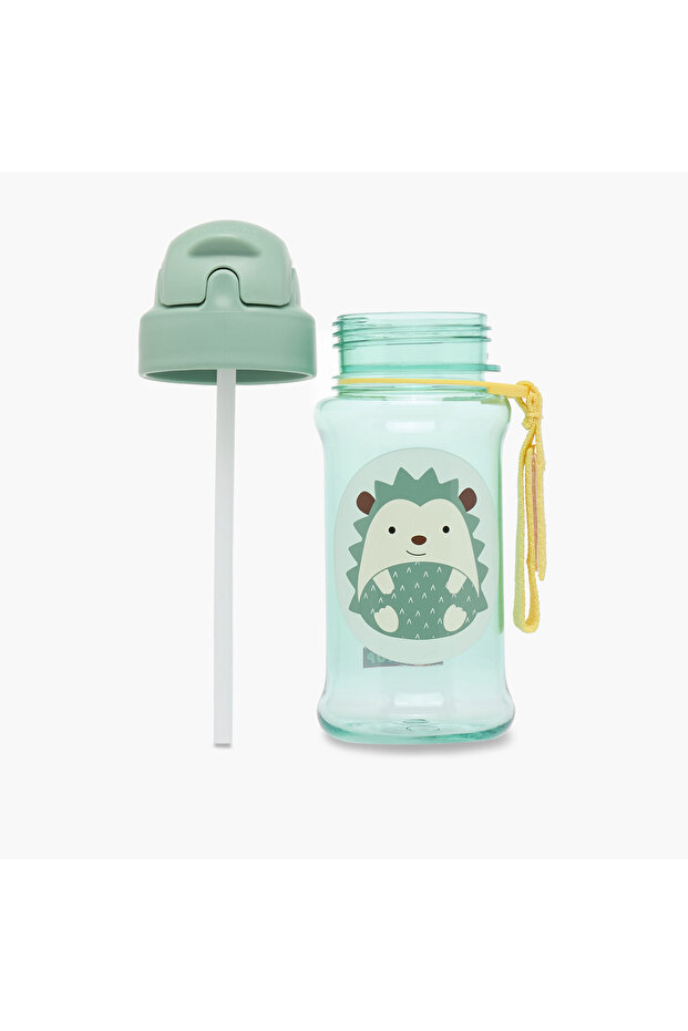 Zoo Hedgehog Water Bottle with Straw - 350 ml - 2