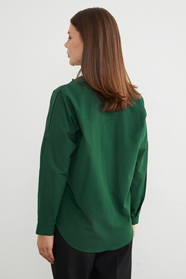 Basic Çift Cepli Gömlek - 6