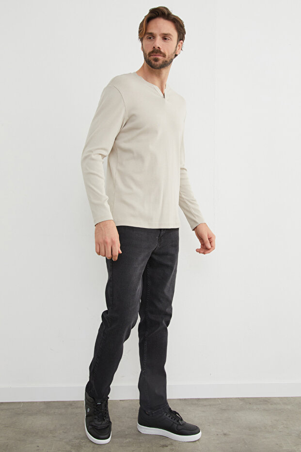 Basic V Yaka Ribanalı Body - 3