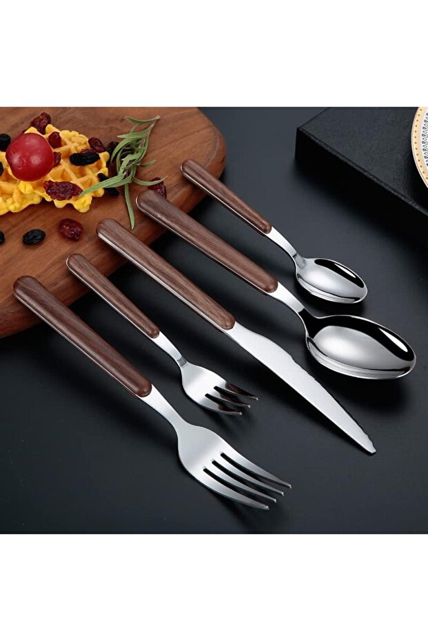 24-PIECE FLATWARE CUTLERY SET FOR 6 PEOPLE
