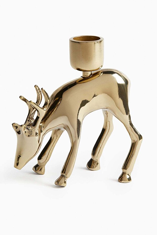 Reindeer-shaped candle holder