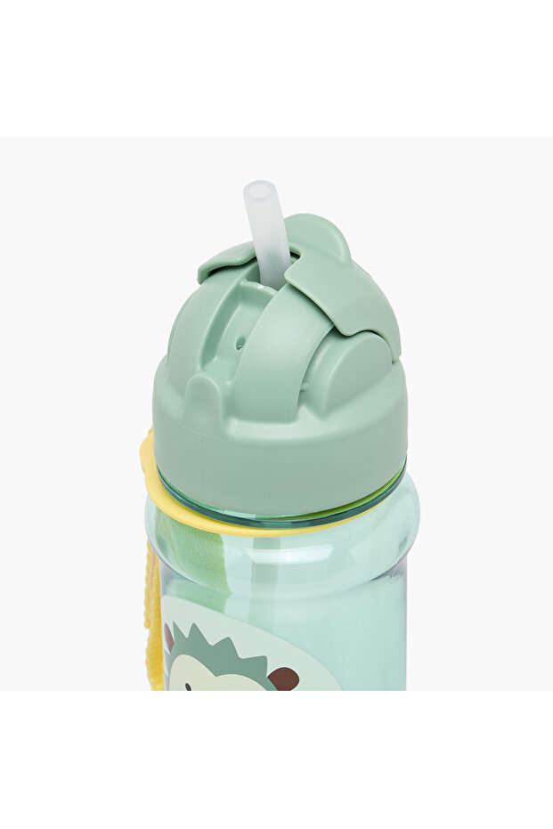 Zoo Hedgehog Water Bottle with Straw - 350 ml - 4