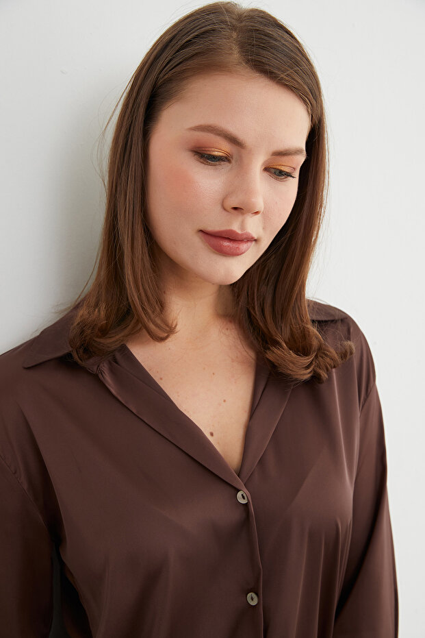 Basic Saten Gömlek - 6