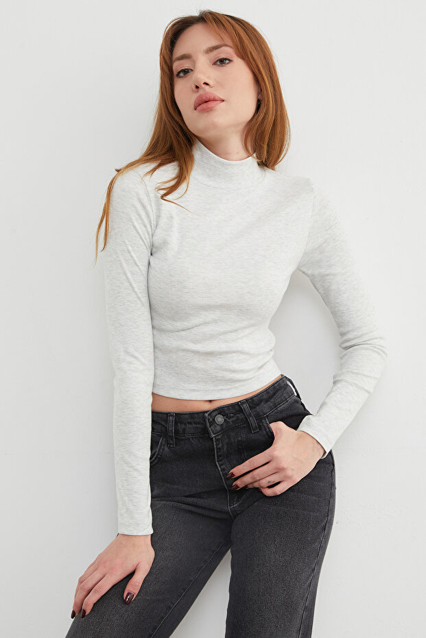 قميص قصير بياقة نصفية أساسية - 3