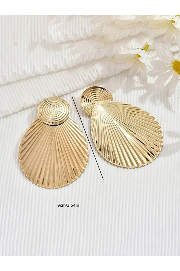 أقراط متدلية على شكل صدفة - 3