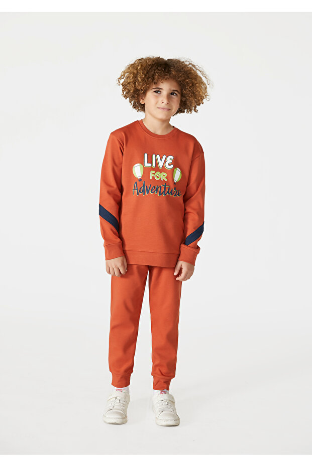 طقم بيجامة للأولاد من نوع إنترلوك للشتاء - 1