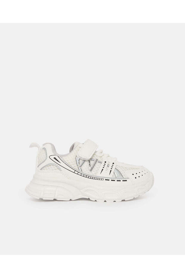 Infant Boys White Velcro Trainer