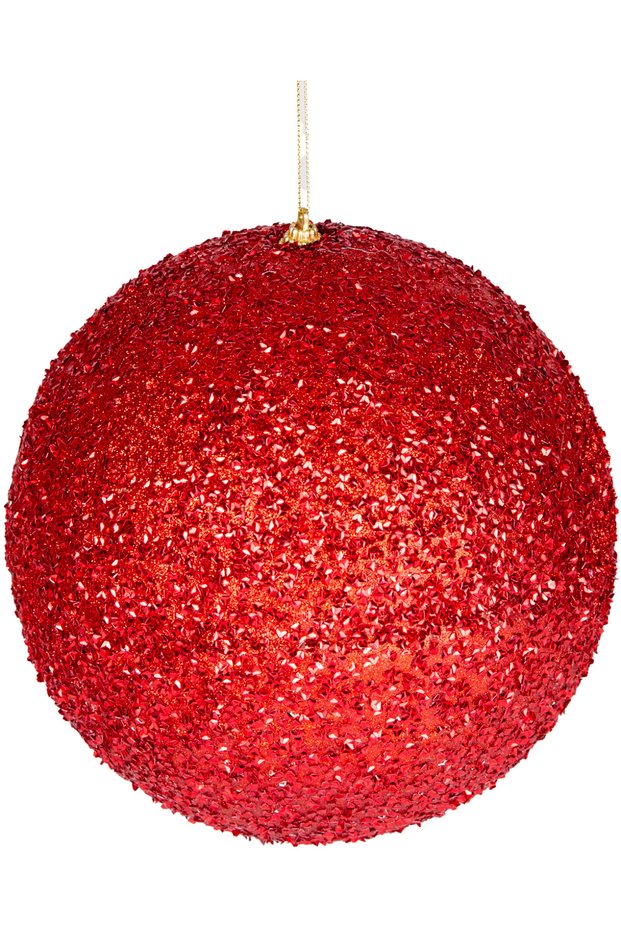 New Year's Ball, Red - 20 cm