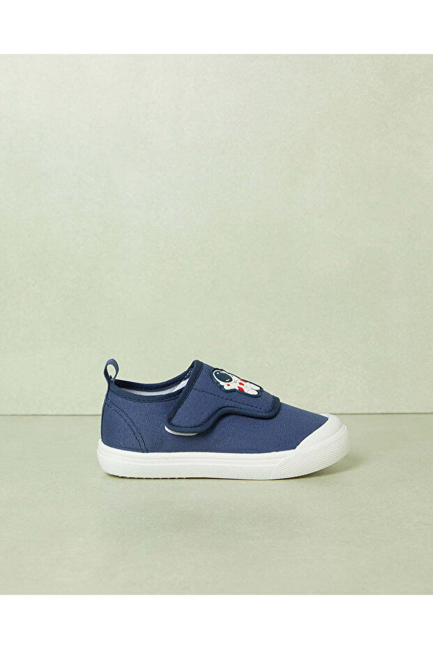 Boys Navy Astronaut Printed Sneaker