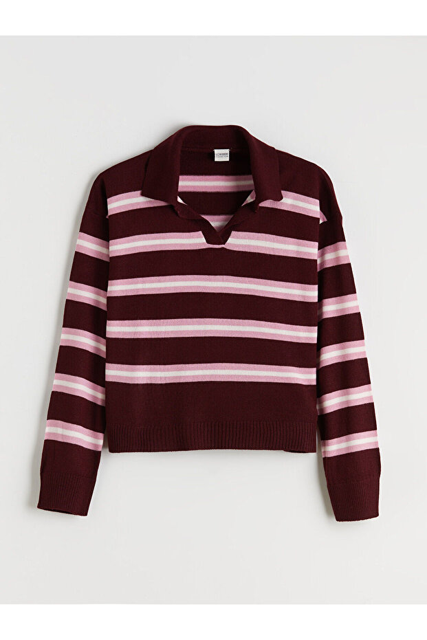 Collared Girl's Knit Sweater