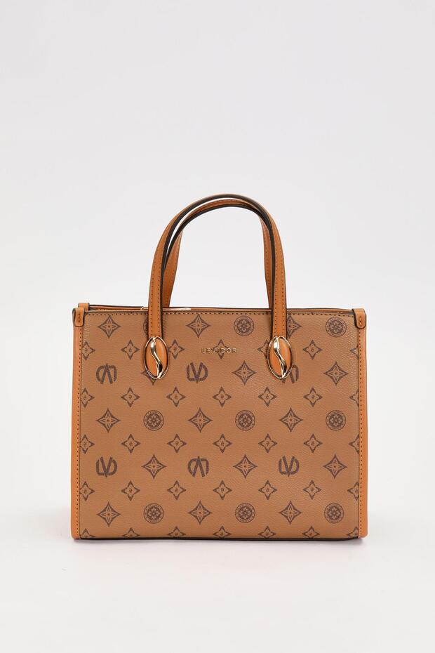 Dark Brown C8 Lvd Printed Handbag - 1