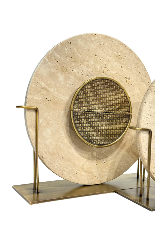 Traverten Hasır Disk Seti - 4