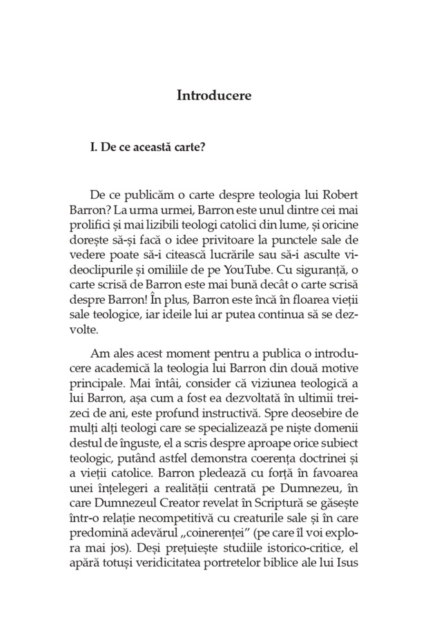 Teologia lui Robert Barron - 7