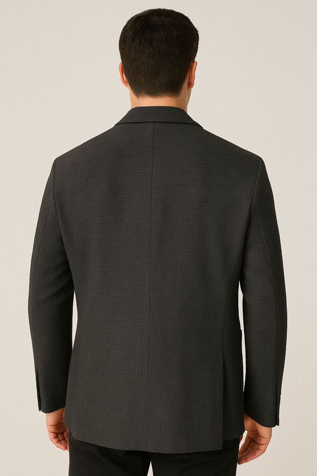 سترة أحادية اللون بفتحتين جانبيتين - 2