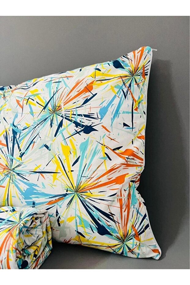 طقم ملاءات سرير مطاطية منقوشة لشخص واحد (طقم) - 2