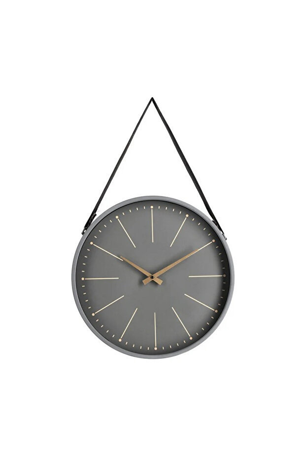Timely gray-gold wall clock 40 cm - 2