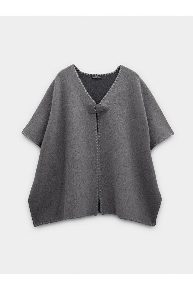 Tokalı Örme Panço - 5