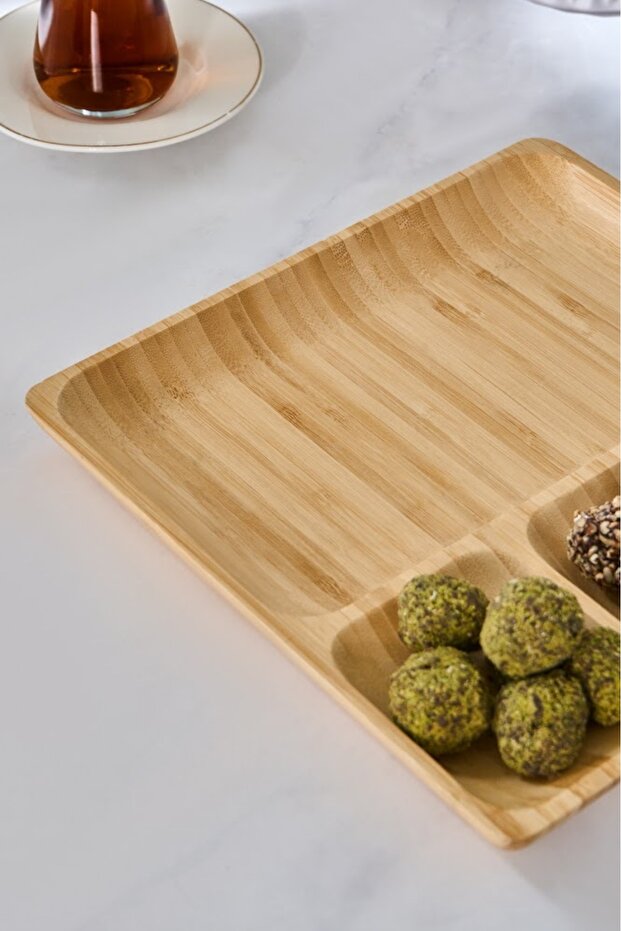 حامل عرض من الخيزران بأربعة أقسام - 3