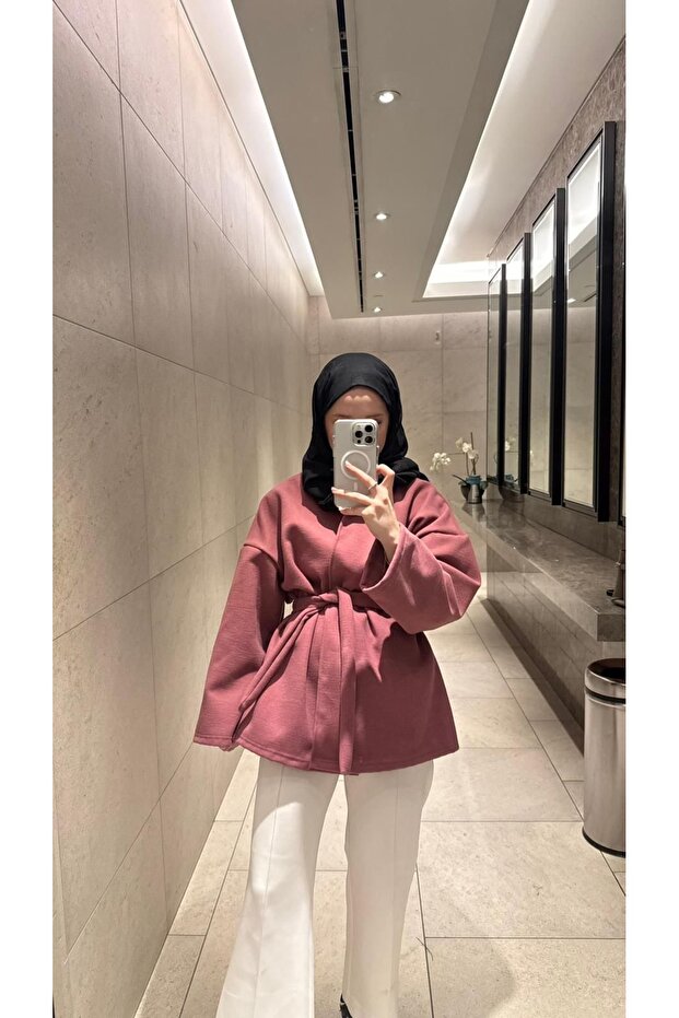 KAŞE CEKET PEMBE - 1