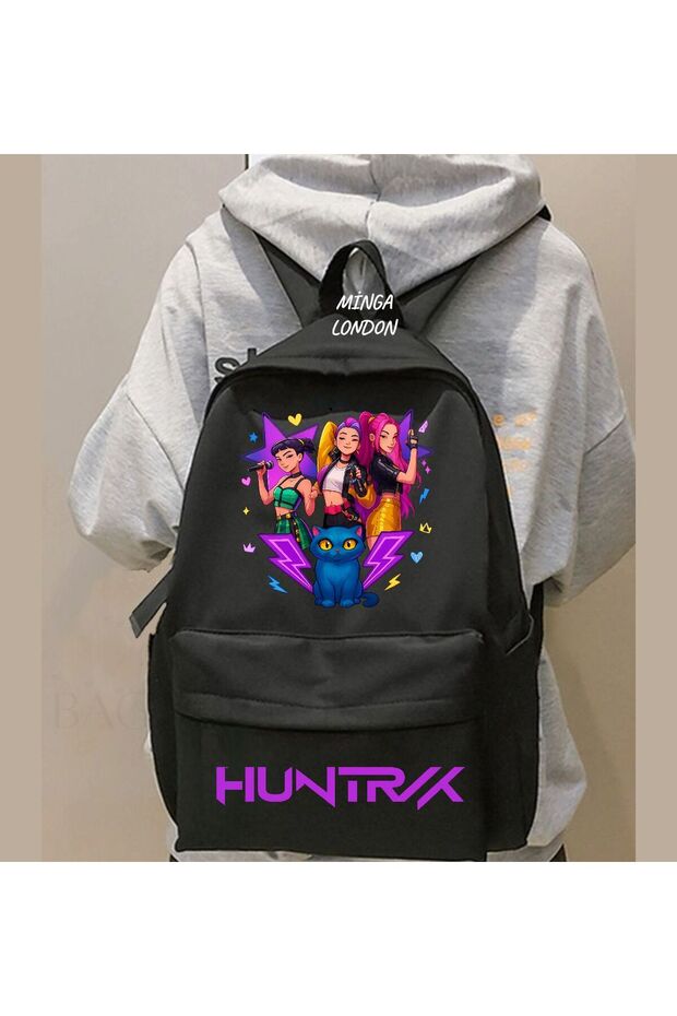Black Huntrx Energy Course, Tutorial, Study School Backpack - 1