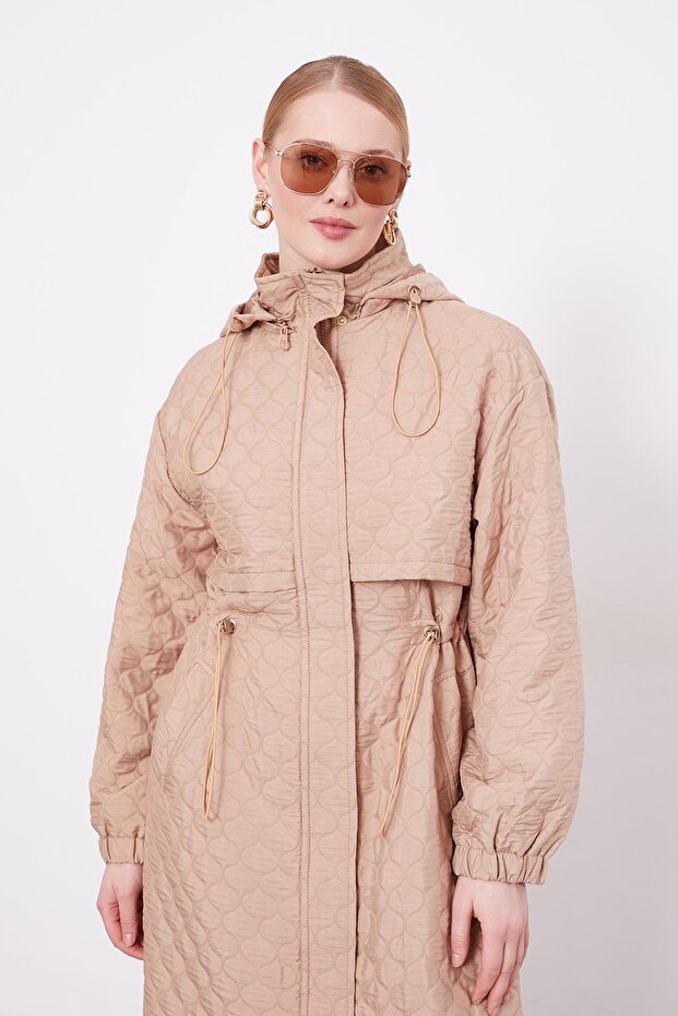 Camel Elips Desen Kapitone Kap - 3