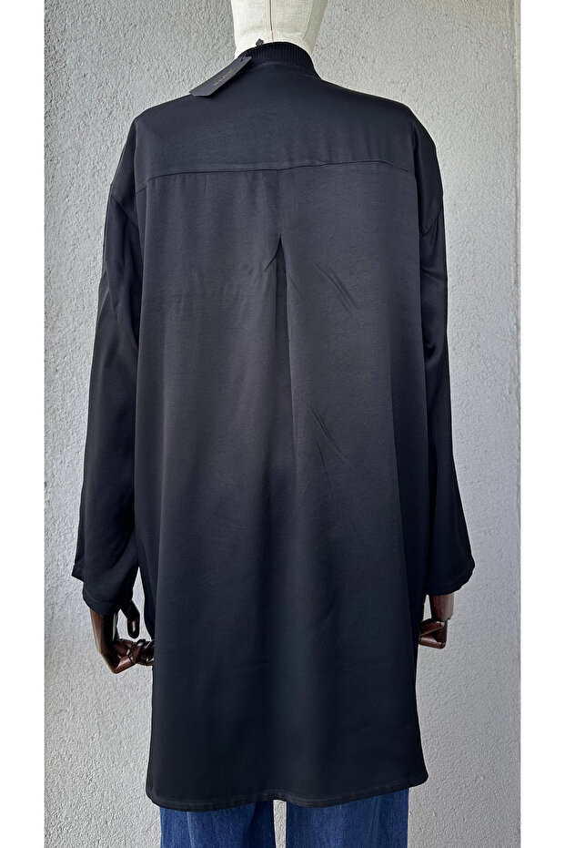 Zebra Desen Oversize Gömlek - 5