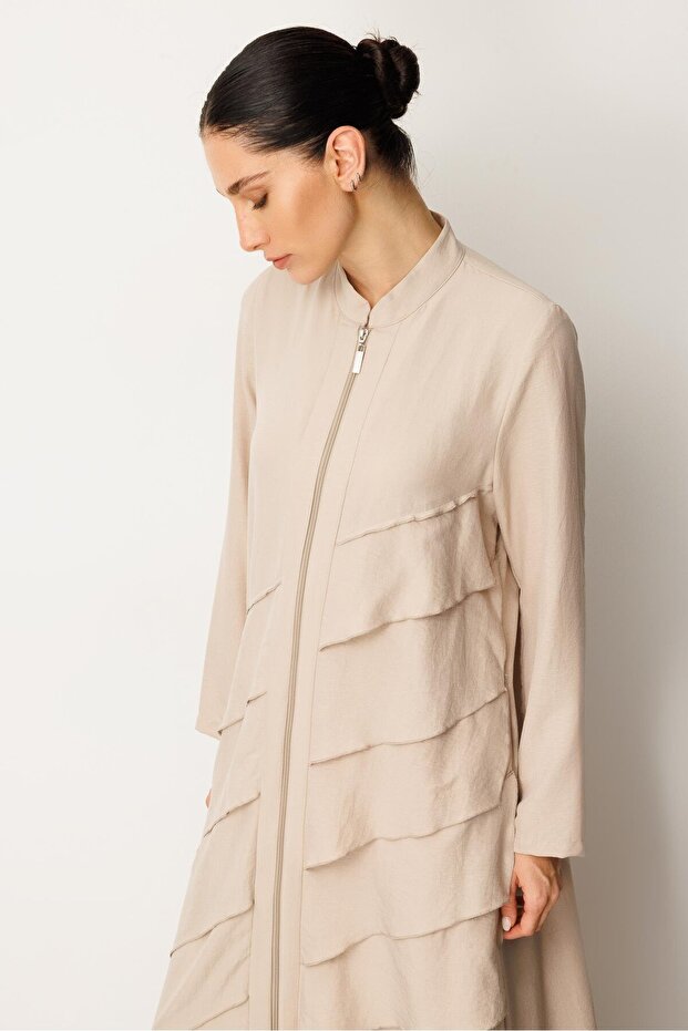 Volan İpekçe Kap Ferace-Taş - 4