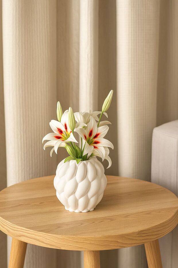 مزهرية على شكل قشرة طبيعية - 1