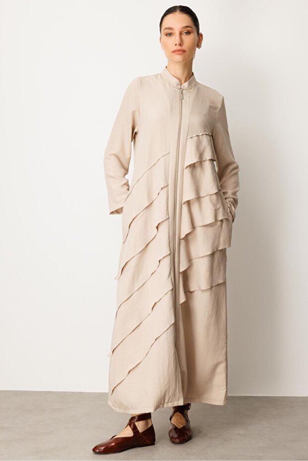 Volan İpekçe Kap Ferace-Taş - 3