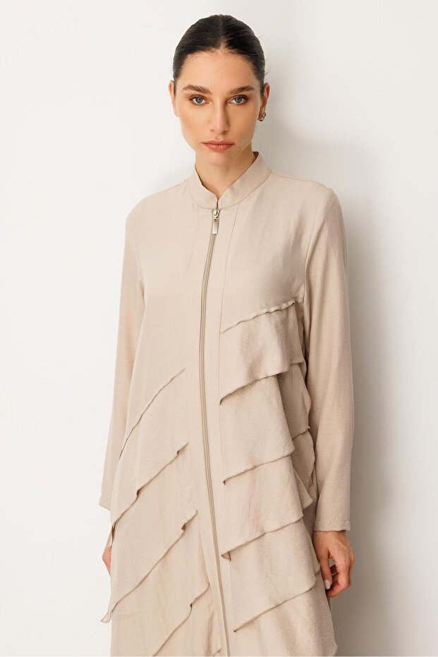 Volan İpekçe Kap Ferace-Taş - 5