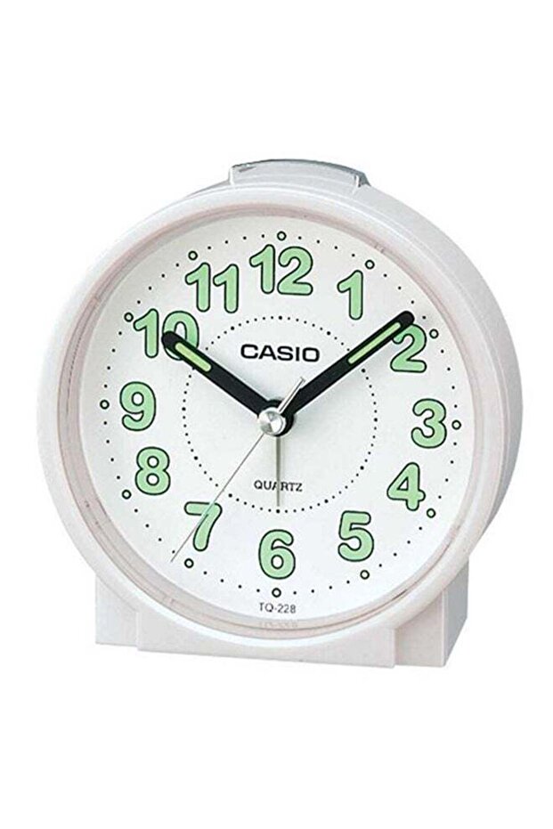 Analog Table Alarm Clock White - 1