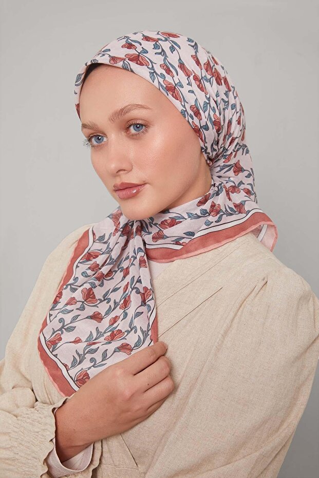 وشاح ناعم بنمط السلمون واللبلاب - 3