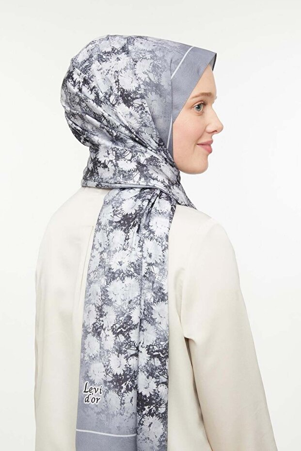 شال تويل رمادي - 1