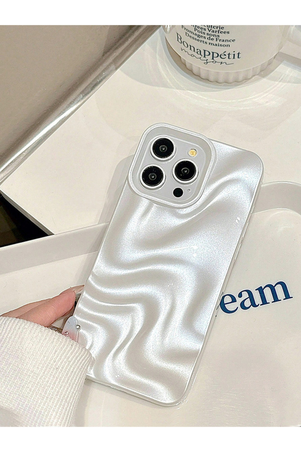 جراب iPhone متين ثلاثي الأبعاد بنقشة تموجات الماء - 4