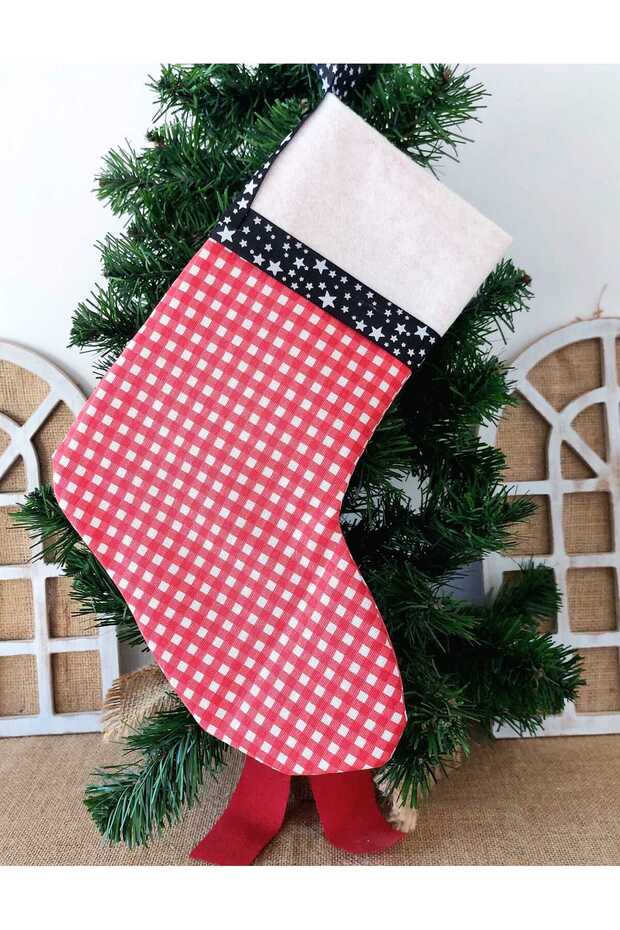 Home New Year Stocking Accessory (Checkered)
