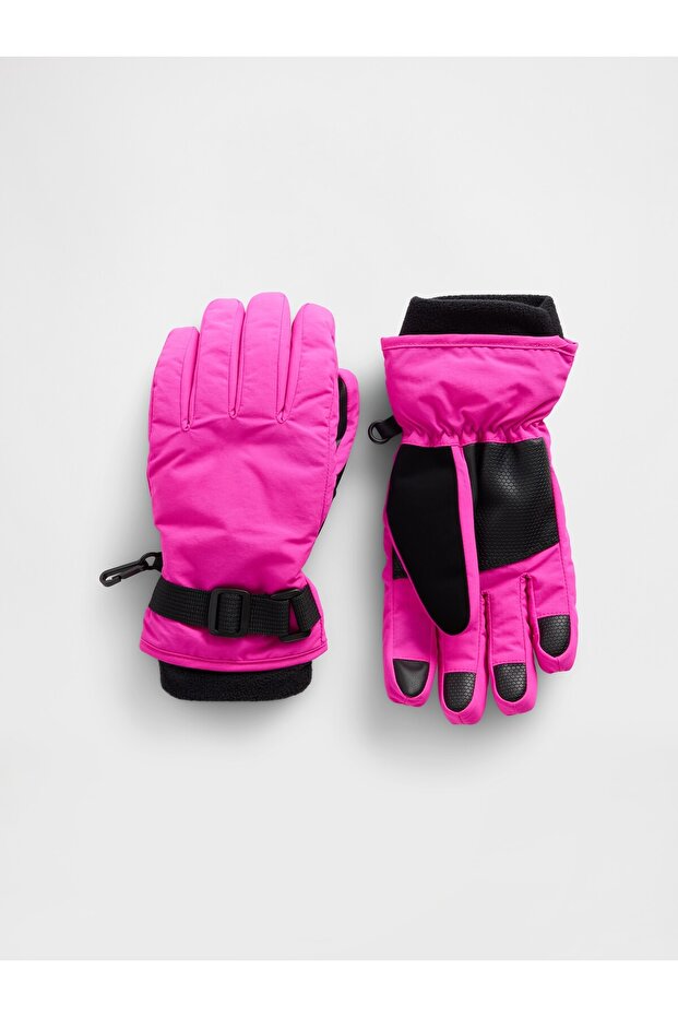 Kız Çocuk Pembe Kar Eldiveni - 1