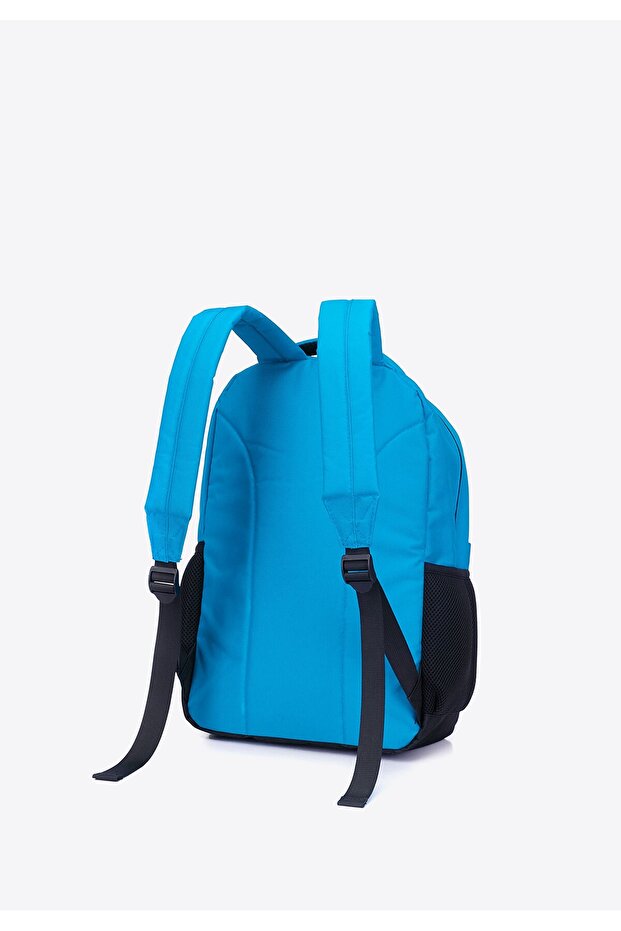 Men's Basic Backpack Large Light Blue Light Blue Polyester - 1