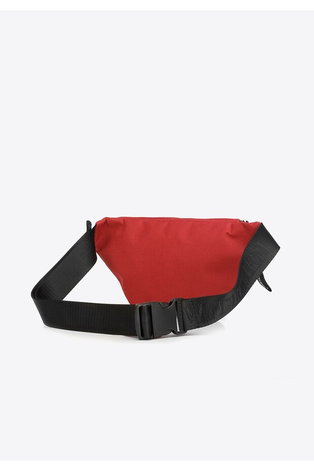 Men's Basic Red Polyester Waist Bag - 1