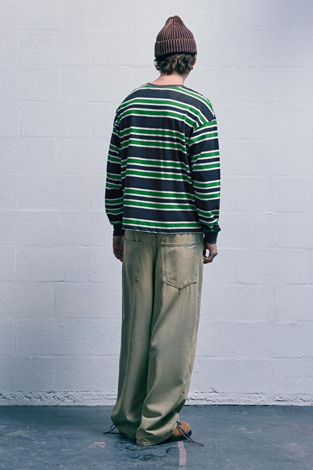 Stranger Things çizgili t-shirt - 3