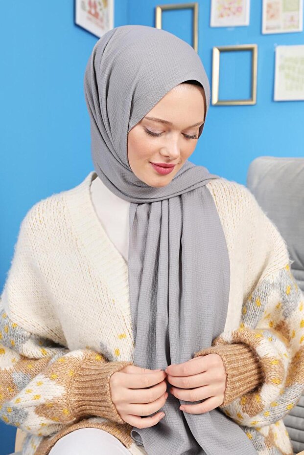 Gri Harmoni Şal - 3